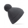 Winter hat - mod. B382:Graphite Grey, 97% acrylic / 2% polyester / 1% elastane, One Size